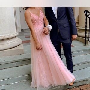 Sherri Hill Blush Pink Prom Dress